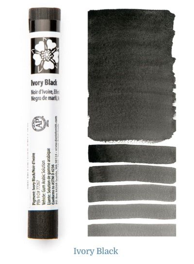 DANIEL SMITH EXTRA FINE WATER COLOUR STICK 12 ML IVORY BLACK (-)