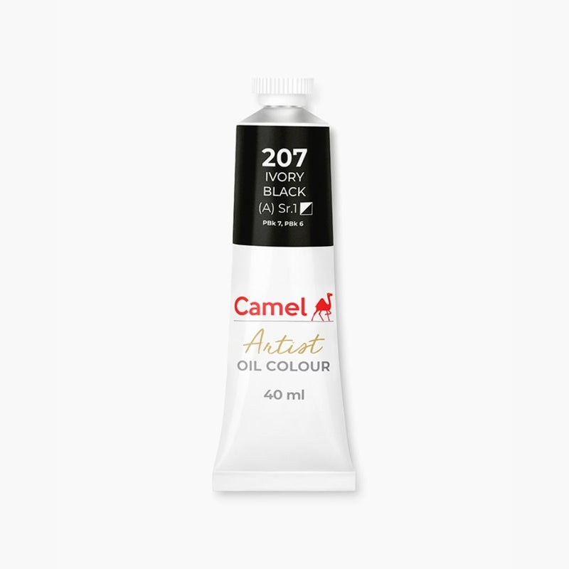 CAMEL ARTIST OIL COLOUR 40ML SR1 IVORY BLACK (115207)