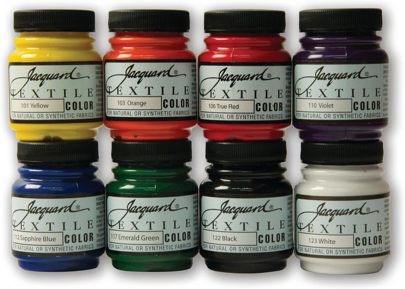 JACQUARD TEXTILE COLOUR SET OF 8 X 66.54ML (JAC1008)