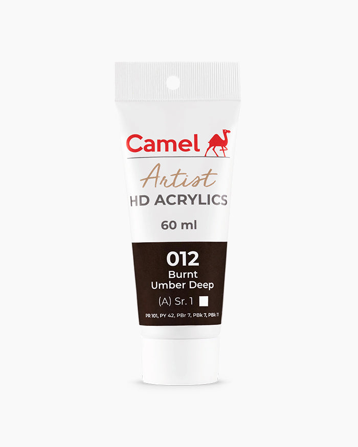 CAMEL ARTIST HD ACRYLIC COLOUR 60 ML SR 1 BURNT UMBER DEEP (2719012)