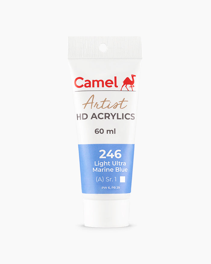 CAMEL ARTIST HD ACRYLIC COLOUR 60 ML SR 1 LIGHT ULTRA MARINE BLUE (2719246)