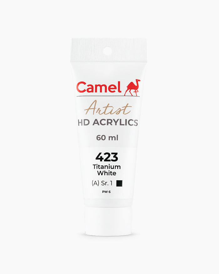 CAMEL ARTIST HD ACRYLIC COLOUR 60 ML SR 1 TITANIUM WHITE (2719423)