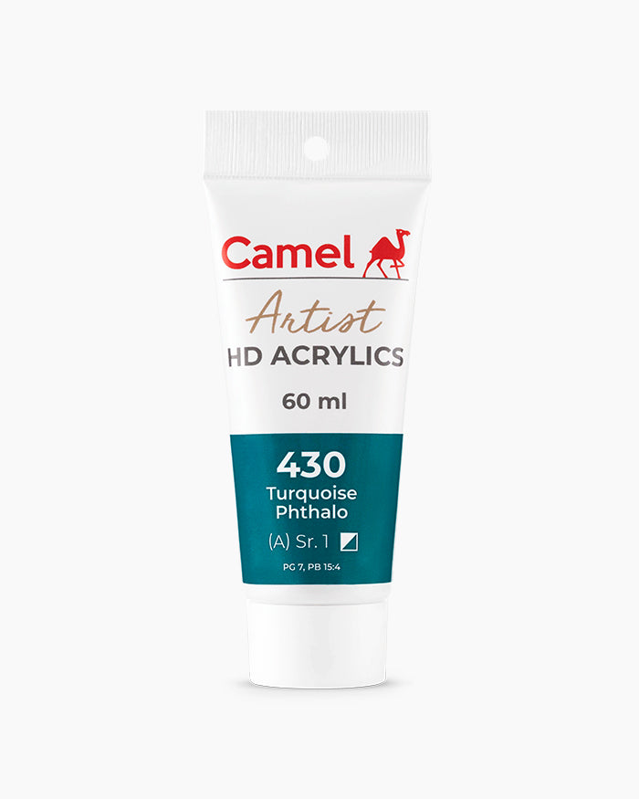 CAMEL ARTIST HD ACRYLIC COLOUR 60 ML SR 1 TURQUOISE PHTHALO (2719430)