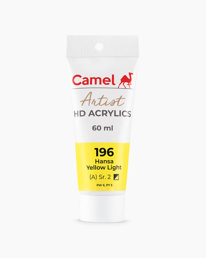 CAMEL ARTIST HD ACRYLIC COLOUR 60 ML SR 2 HANSA YELLOW LIGHT (2719196)