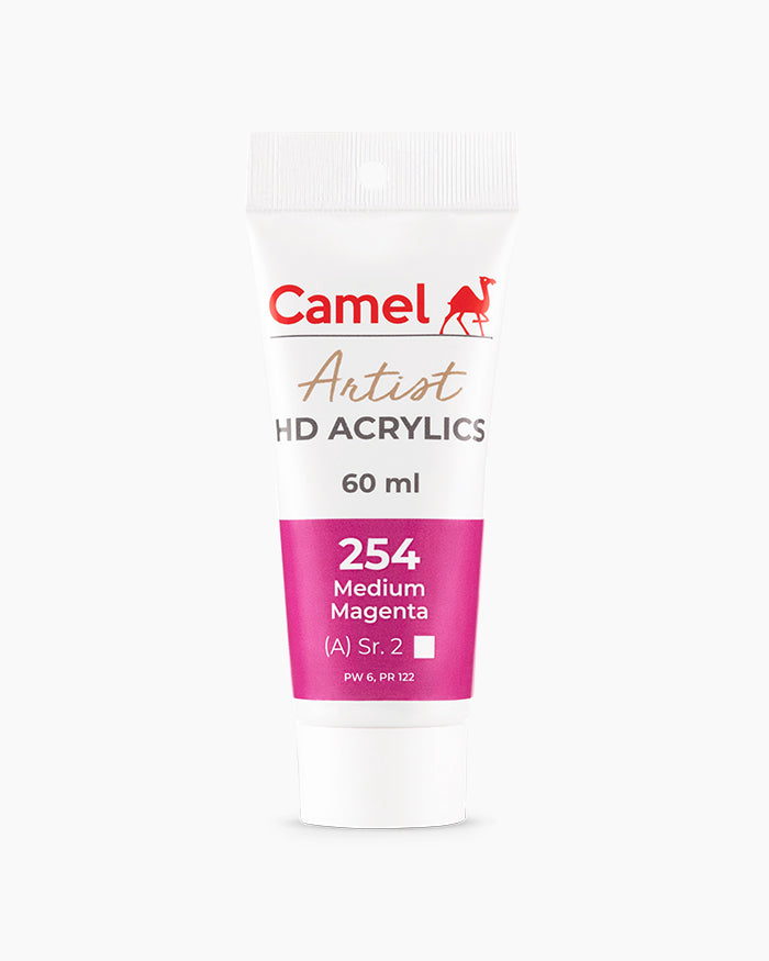 CAMEL ARTIST HD ACRYLIC COLOUR 60 ML SR 2 MEDIUM MAGENTA (2719254)