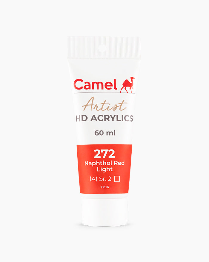 CAMEL ARTIST HD ACRYLIC COLOUR 60 ML SR 2 NAPHTHOL RED LIGHT (2719272)