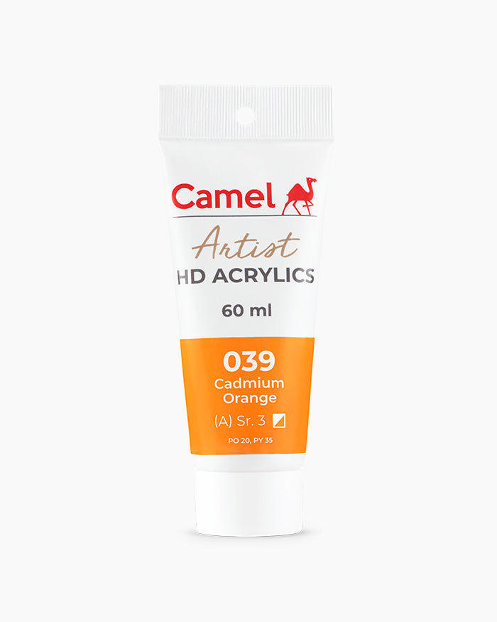 CAMEL ARTIST HD ACRYLIC COLOUR 60 ML SR 3 CADMIUM ORANGE (2719039)