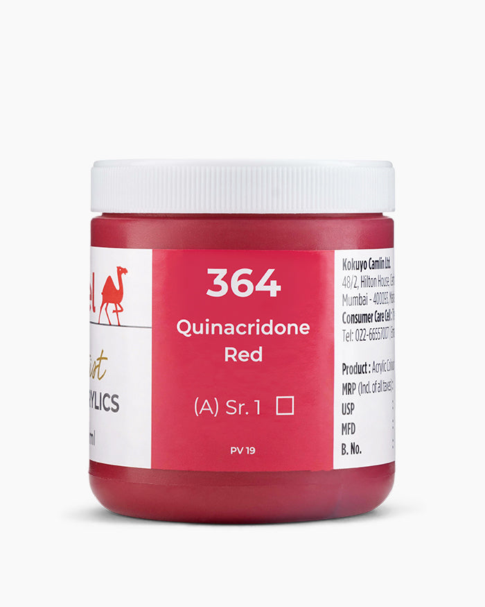 CAMEL ARTIST HD ACRYLIC COLOUR 250 ML SR 1 QUINACRIDONE RED (2732364)