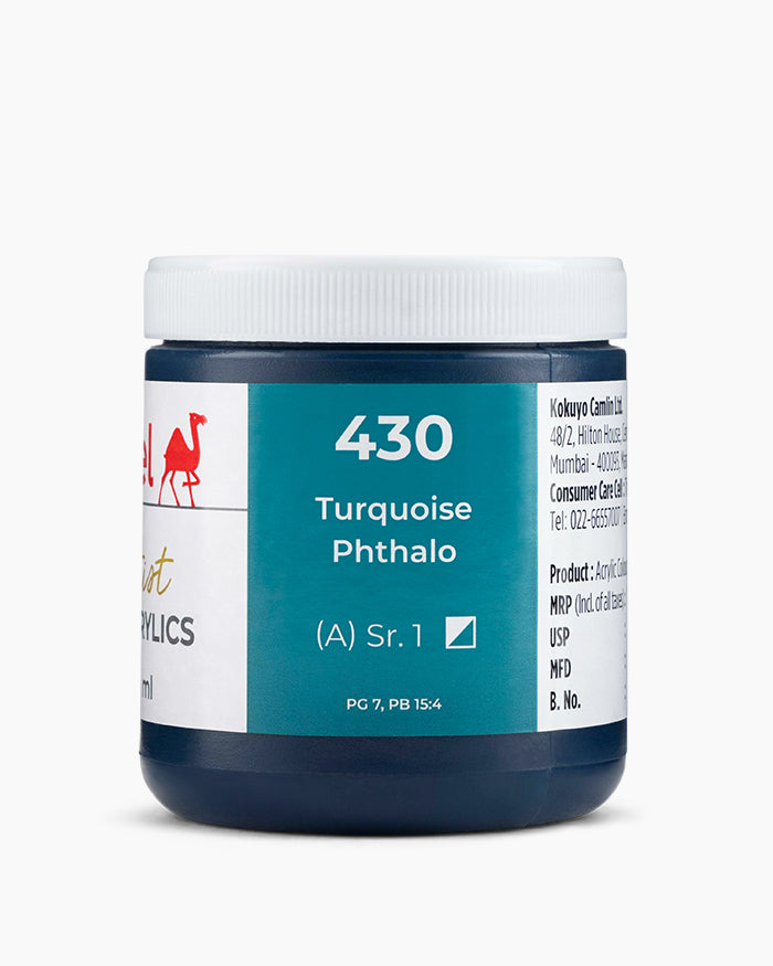 CAMEL ARTIST HD ACRYLIC COLOUR 250 ML SR 1 TURQUOISE PHTHALO (2732430)