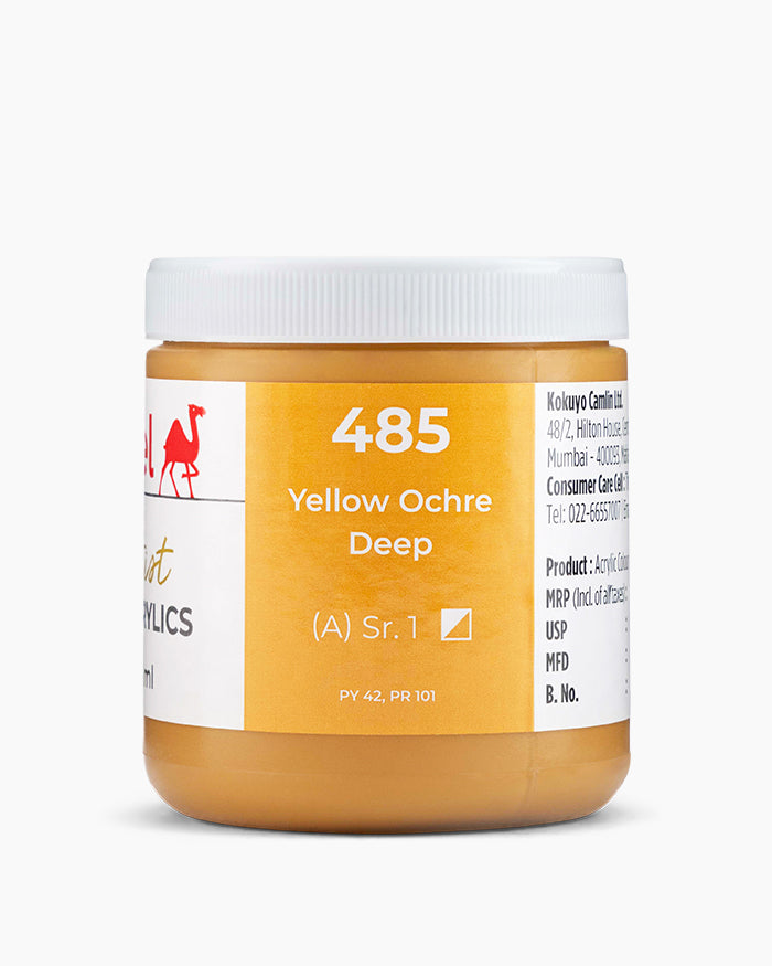 CAMEL ARTIST HD ACRYLIC COLOUR 250 ML SR 1 YELLOW OCHRE DEEP (2732485)