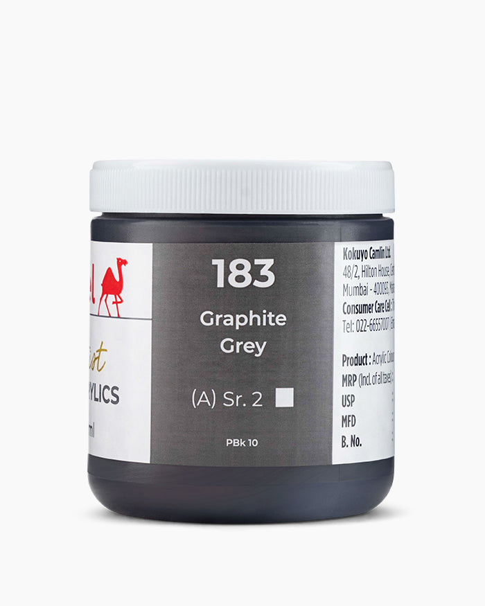 CAMEL ARTIST HD ACRYLIC COLOUR 250 ML SR 2 GRAPHITE GREY (2732183)