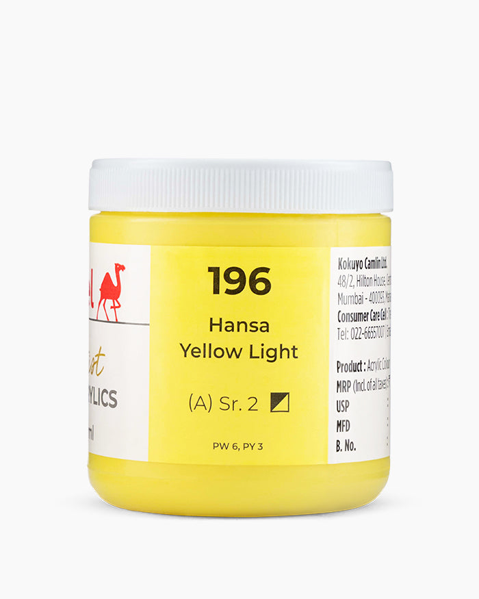 CAMEL ARTIST HD ACRYLIC COLOUR 250 ML SR 2 HANSA YELLOW LIGHT (2732196)