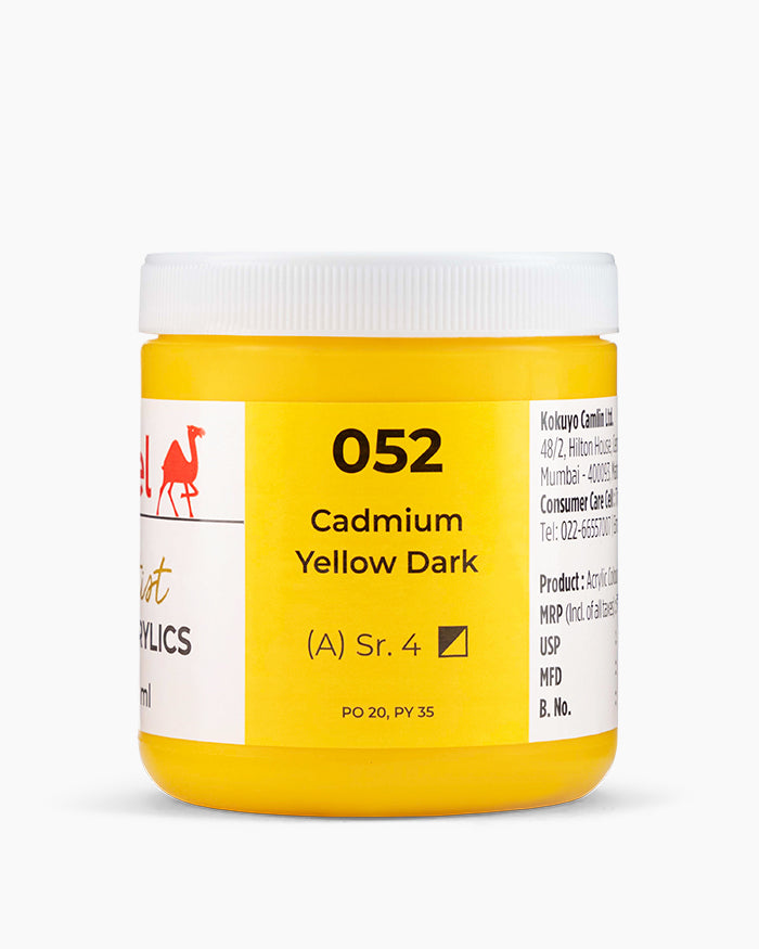 CAMEL ARTIST HD ACRYLIC COLOUR 250 ML SR 4 CADMIUM YELLOW DARK (2732052)