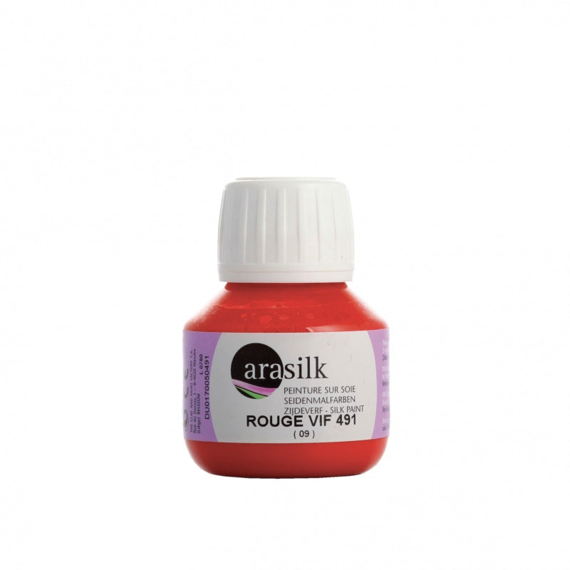 ARASILK SILK COLOURS 50 ML FIRE RED (491)