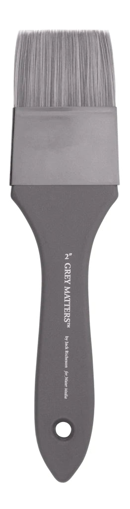 GREY MATTERS WATER COLOUR SYNTHETIC HAIR BRUSH FLAT SR 9832 NO 2"