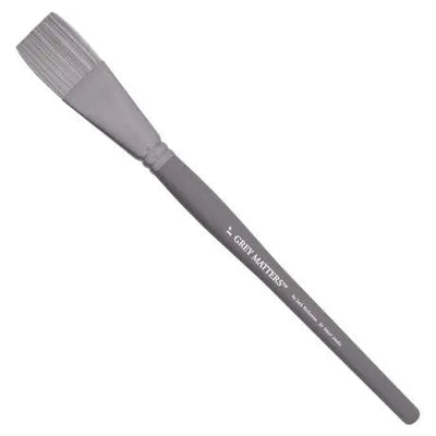 GREY MATTERS WATER COLOUR SYNTHETIC HAIR BRUSH FLAT SR 9832 NO 1"