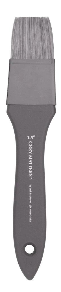 GREY MATTERS WATER COLOUR SYNTHETIC HAIR BRUSH FLAT SR 9832 NO 1-1/2"