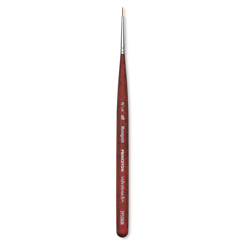 PRINCETON VELVETOUCH SR 3950 SHORT HANDLE MINI- MONOGRAM LINER MIX MEDIA 20/0